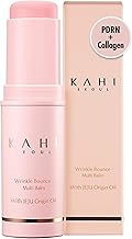 KAHI Wrinkle Bounce Multi Balm Stick | PDRN Collagen Wrinkle Stick | Korean Skin Care |All-in-One Hydrating Lip Balm Eye Cream Neck Cream Make Up Base & Face Mist Moisture Balm